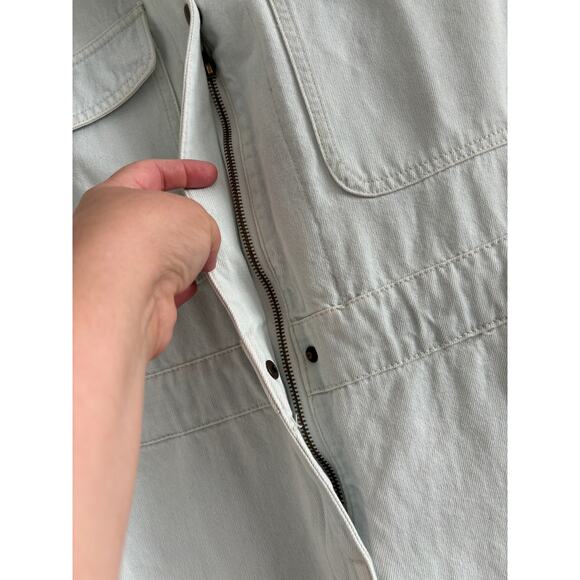 Hunter Brown coverall jumpsuit womens Small boilersuit light wash denim New NWT - Picture 4 of 6